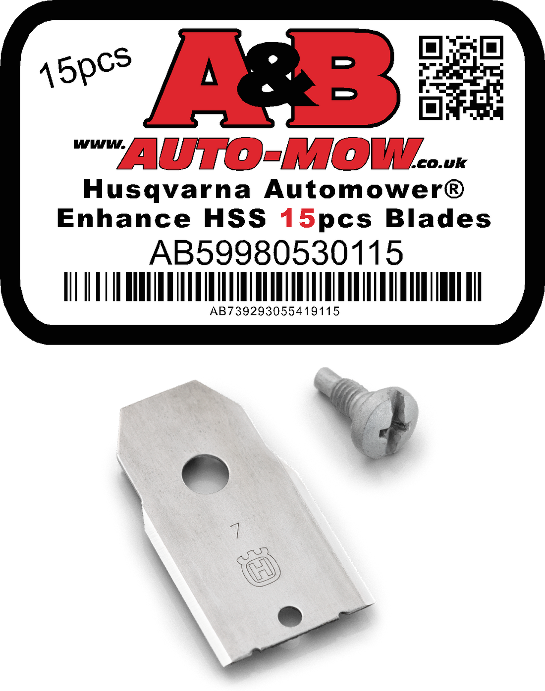 Husqvarna Automower® Enhance HSS Blades 15pcs Free Shipping